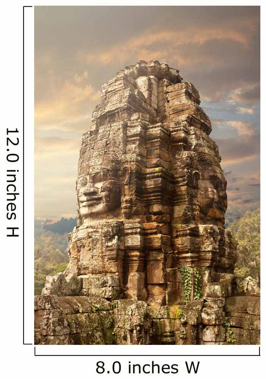 Statue Bayon Temple Wall Decal