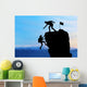 Teamwork Two People Man Wall Decal Design 1