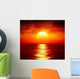 Sunset over Calm Sea Wall Decal