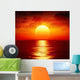 Sunset over Calm Sea Wall Decal
