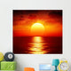 Sunset over Calm Sea Wall Decal