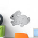 Rabbit Vector Illustration Wall Decal