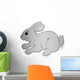 Rabbit Vector Illustration Wall Decal