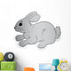 Rabbit Vector Illustration Wall Decal