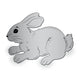 Rabbit Vector Illustration Wall Decal