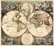 Antique World Map Wall Decal