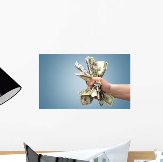 Money Money Hand Hand Wall Decal