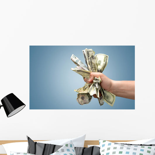 Money Money Hand Hand Wall Decal