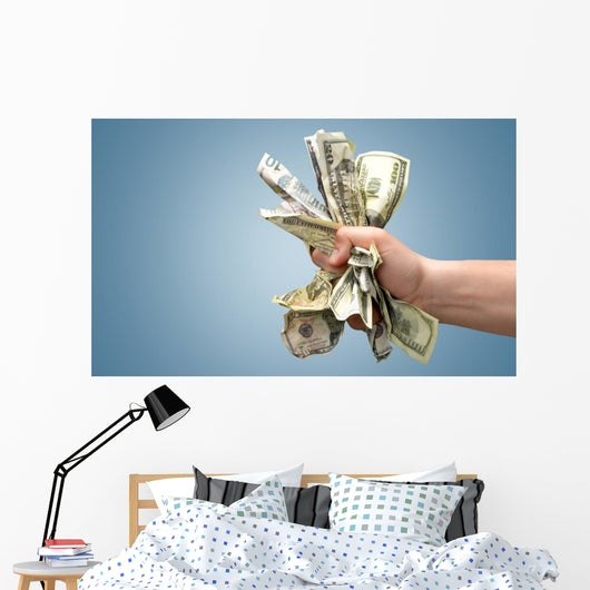 Money Money Hand Hand Wall Decal