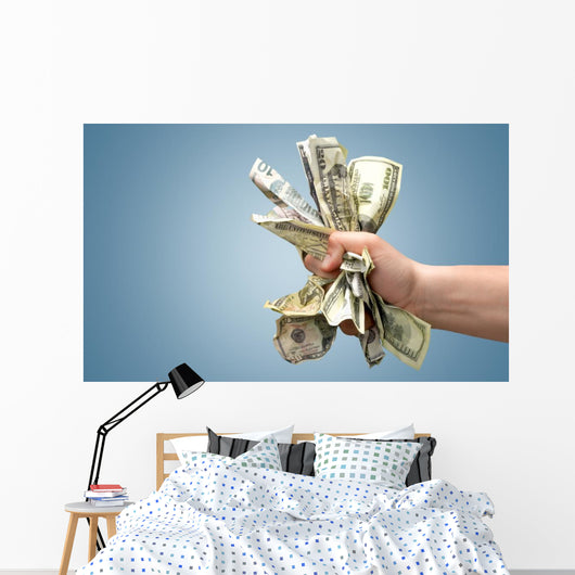 Money Money Hand Hand Wall Decal