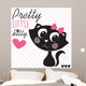 Pretty Little Black Cat Wall Decal