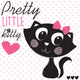Pretty Little Black Cat Wall Decal