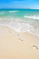 Footprints Beach Wall Decal