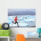 Running Man Sprinting Trail Wall Decal