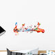 Colorful Music Design with Wall Decal Design 2