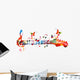 Colorful Music Design with Wall Decal Design 2