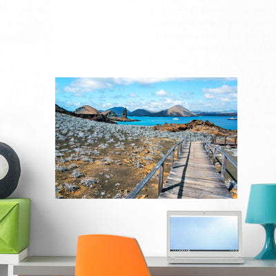 Galapagos Islands Wall Decal shown on a wall