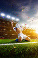 Soccer Player Action Panorama Wall Decal