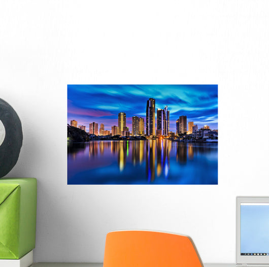 Qe Surfers Paradise City Wall Decal
