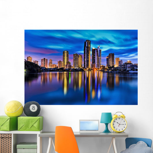 Qe Surfers Paradise City Wall Decal