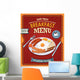 Vintage Breakfast Poster Design Wall Decal