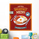 Vintage Breakfast Poster Design Wall Decal