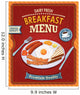 Vintage Breakfast Poster Design Wall Decal