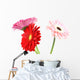 Gerbera Daisy White Wall Decal
