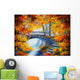 Oil Painting Autumn Forest Wall Decal