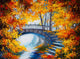 Oil Painting Autumn Forest Wall Decal