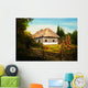 Oil Painting House Forest Wall Decal