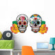 Roses and Sugar Skulls Wall Stickers Wall Decal