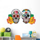 Roses and Sugar Skulls Wall Stickers Wall Decal