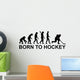 Born to Hockey Evolution Wall Decal