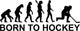 Born to Hockey Evolution Wall Decal