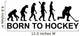 Born to Hockey Evolution Wall Decal