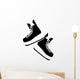 Hanging Hockey Skates Wall Decal