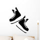 Hanging Hockey Skates Wall Decal