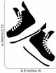 Hanging Hockey Skates Wall Decal