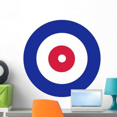 Curling House Wall Decal shown on a wall