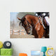 Portrait Sport Brown Horse Wall Decal