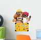 Dog with Cat Taking Wall Decal
