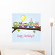 Five Owls Wall Decal