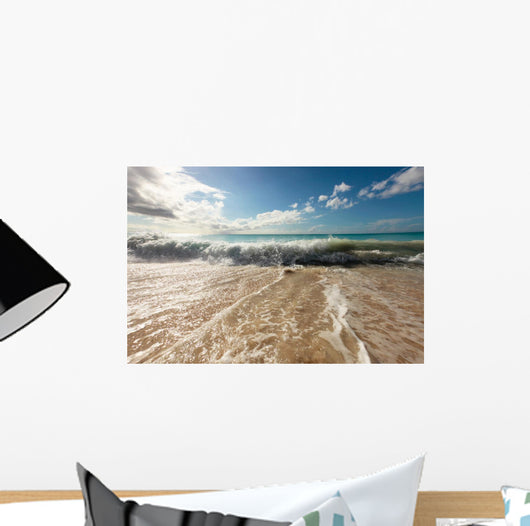 Wave Going Back to Wall Decal