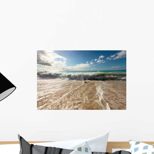 Wave Going Back to Wall Decal
