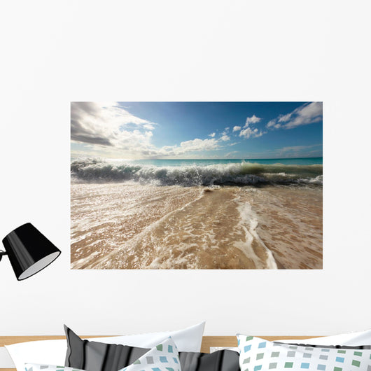 Wave Going Back to Wall Decal