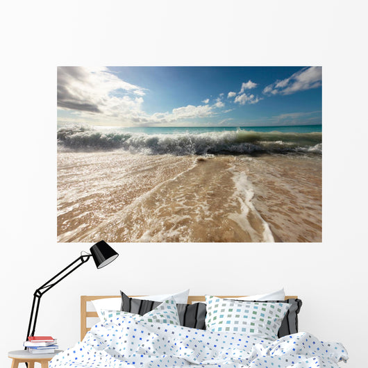 Wave Going Back to Wall Decal
