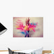 Dancing Girl Powder Explosion Wall Decal
