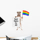 Dog Supporting Gay Rights Wall Decal