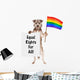 Dog Supporting Gay Rights Wall Decal